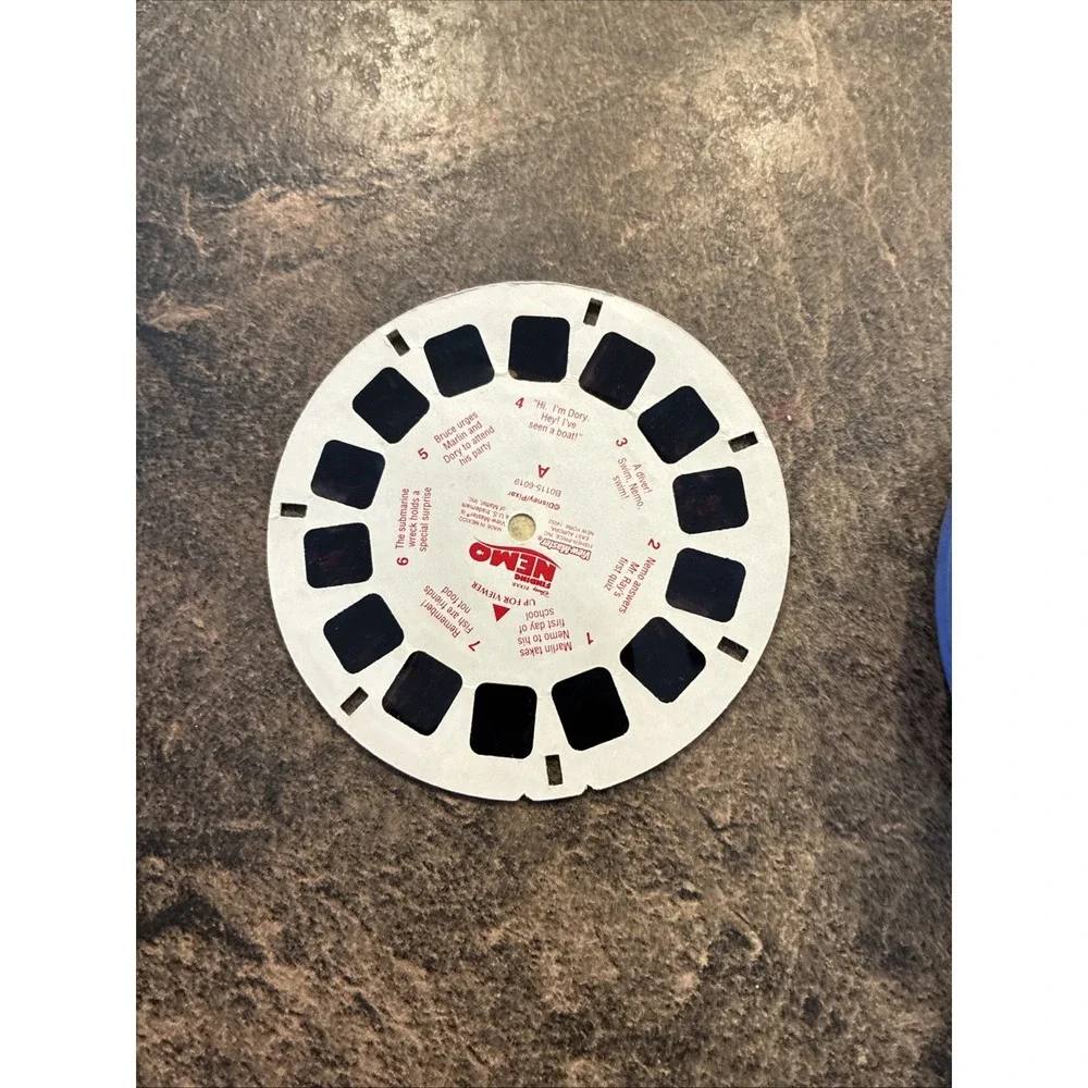Fisher-Price View-Master Viewer 2002 Blue & Orange Model 74332 VTG With Slide